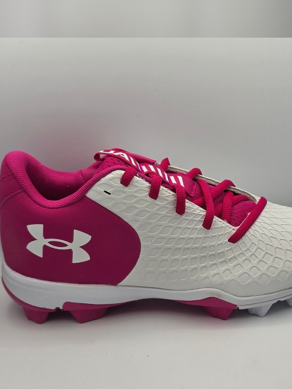 Under Armour UA W GLIDE 2.0 Pink & White Cleat